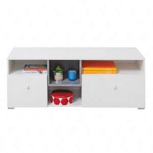 TV Schrank Epsilon 120 cm weiß / Beton ideal für Jugendzimmer TV Schrank mit Schubladen