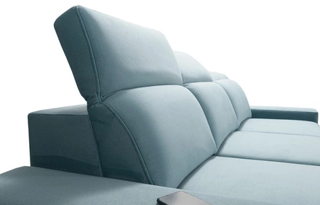 Sofa mit Schlaffunktion Kelly honey stilvolles Sofa für Wohnzimmer mit einfachem Design verstellbare Kopfstützen Veloursstoff